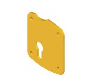 Disec A1608 Διακοσμητικό για κλειδαριά κυλίνδρου, τετράγωνη πλάκα για κλειδαριά Atra
